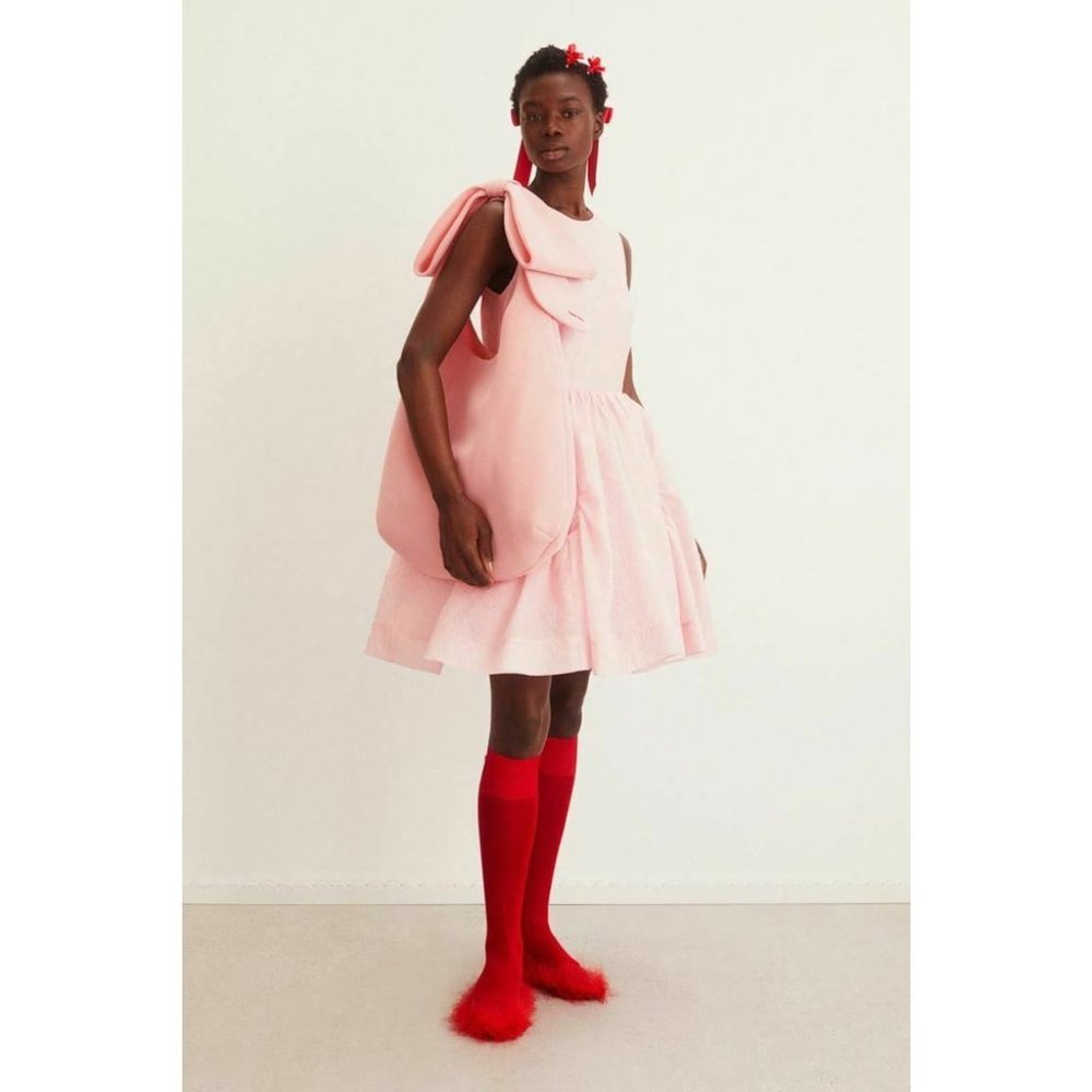 Simone Rocha X H&M Pink Bow Shopper Bag SOLD OUT - Picture 2 of 5